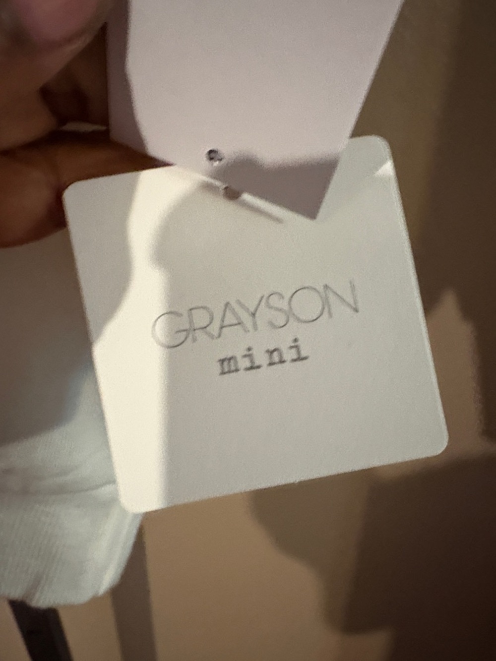 Grayson Mini 2 piece White Kids' 'Pullover Tee with Blue Print and shorts - Picture 4 of 5